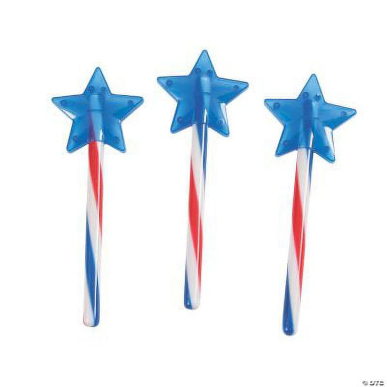 Patriotic Glow Swizzle Star Wand - Jewelry - 12 Pieces | Walmart (US)