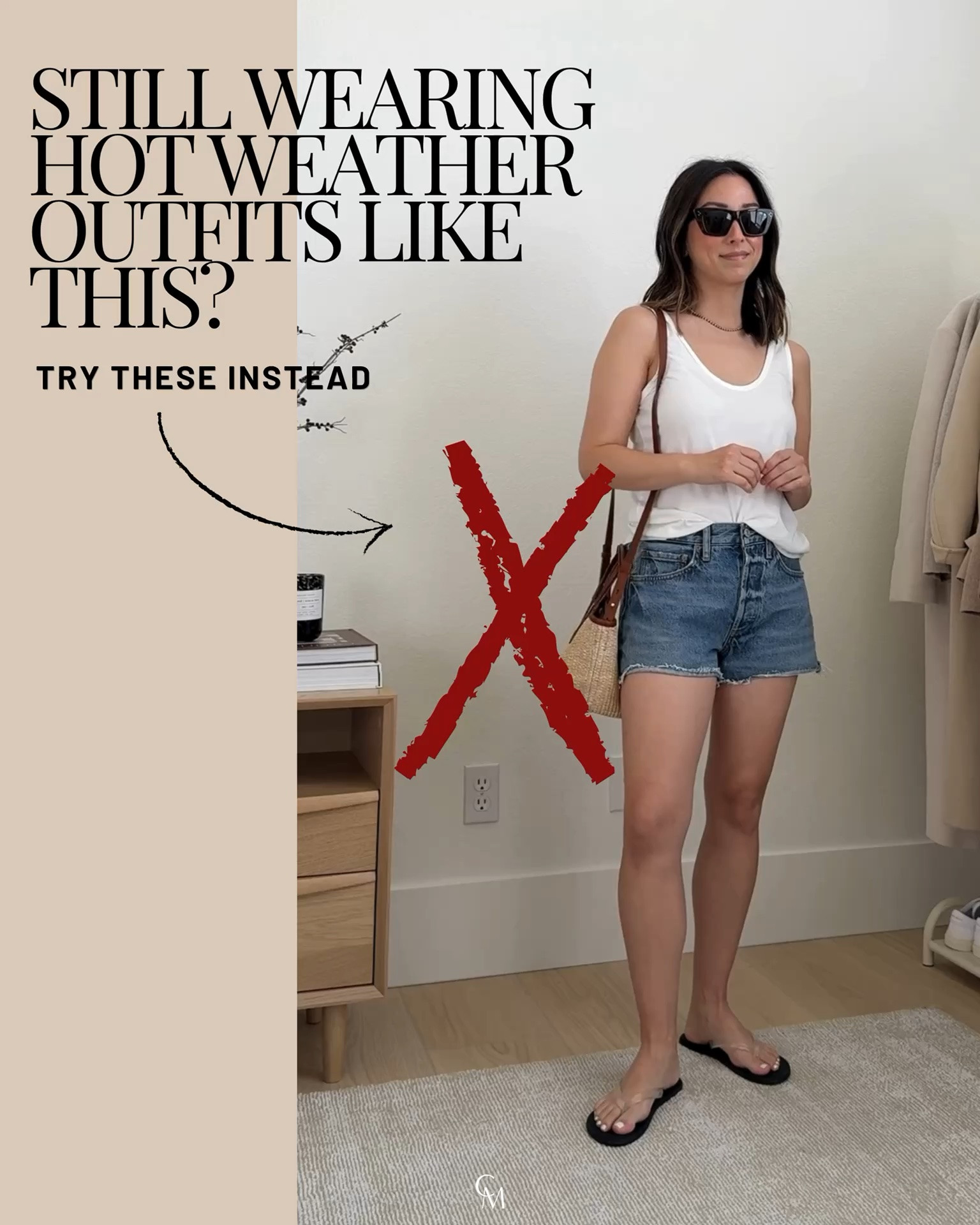 When it's hot, I reach for lightweight fabrics, relaxed silhouettes, and pieces that are actually comfortable. They always end up looking more intentional too!

Look 1:
Zara tank small
Posse shorts large - run very small
Tkee sandals 5
The Row bag medium
Polo Ralph Lauren hat
Electric Picks earrings
Dorsey James necklace 15"

Look 2:
Madewell tee xs - sold out, linked similar
Gap gauze shorts xs - new version is slightly different. Size up in new version 
Beek sandals 5 
Quince bucket - color is sold out, linked taupe
Gap hat - old, linked similar
Dorsey James necklace 15” 
Electric Picks earrings

Look 3:
Gap shirt petite xs 
Gap gauze shirts xs - new version, size up. 
Beek sandals 5 
Quince bucket bag - color is sold out, linked similar
Polo hat 
Electric Pick earrings 
Dorsey James necklace 15”

Look 4:
Zara tank small
Zara linen shorts small - old, linked similar
Beek sandals 5
Hunting Season tote
Dorsey James necklace 15"
Celine sunglasses
Electric Picks earrings

Look 5:
Zara top small - could wear the xs 
Mikoh shorts 2 - sold out, linked similar
Black suede Stuido sandals 35 
Dragon Diffusion tote small 
YSL sunglasses 
Dorsey James necklace 15” 
Electric Picks earrings

Look 6:
Alex Mill tank xs 
Le Bop shorts small 
Beek sandals 5 
J.crew bucket bag 
Celine sunglasses 
Dorsey James necklace 15” 
Electric Picks earrings

#LTKmomlife #LTKPetite #LTKSeasonal