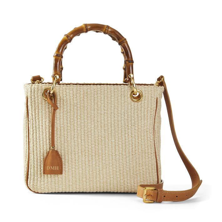 Bamboo Elisabetta Raffia Crossbody | Mark and Graham