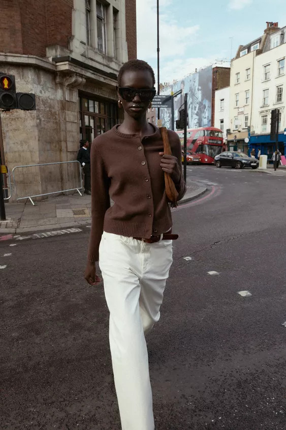 BASIC 100% WOOL CARDIGAN | Zara US