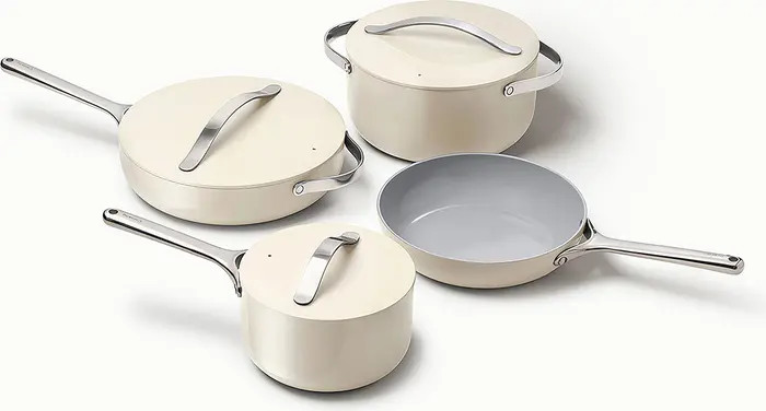 CARAWAY Non-Toxic Ceramic Non-Stick 7-Piece Cookware Set with Lid Storage | Nordstrom | Nordstrom