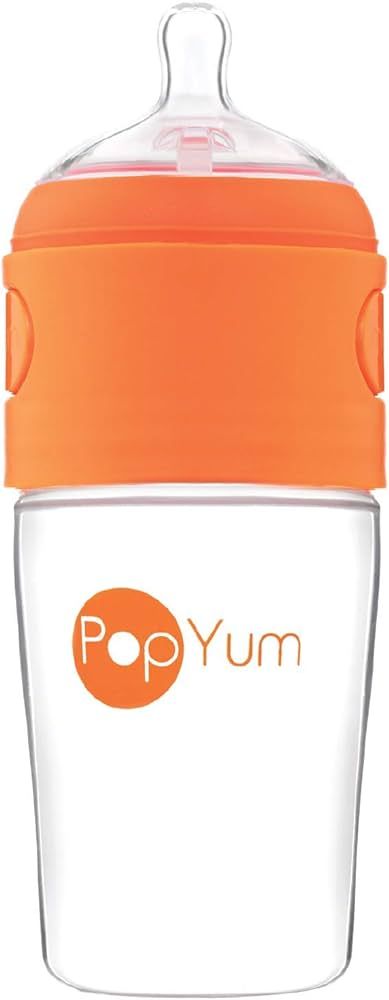 PopYum 9 oz Orange Anti-Colic Formula Making/Mixing/Dispenser Baby Bottle (with #2 Nipples) | Amazon (US)