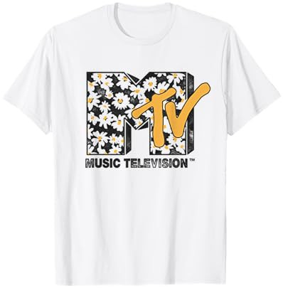 MTV Daisy Distressed Logo T-Shirt | Amazon (US)