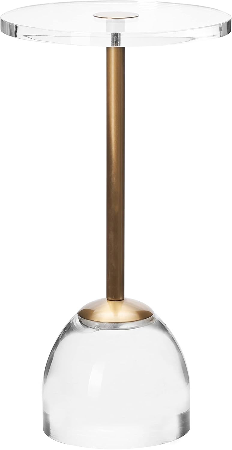 12‘’Clear Acrylic Side Table for Office,Modern Martini Table | Amazon (US)