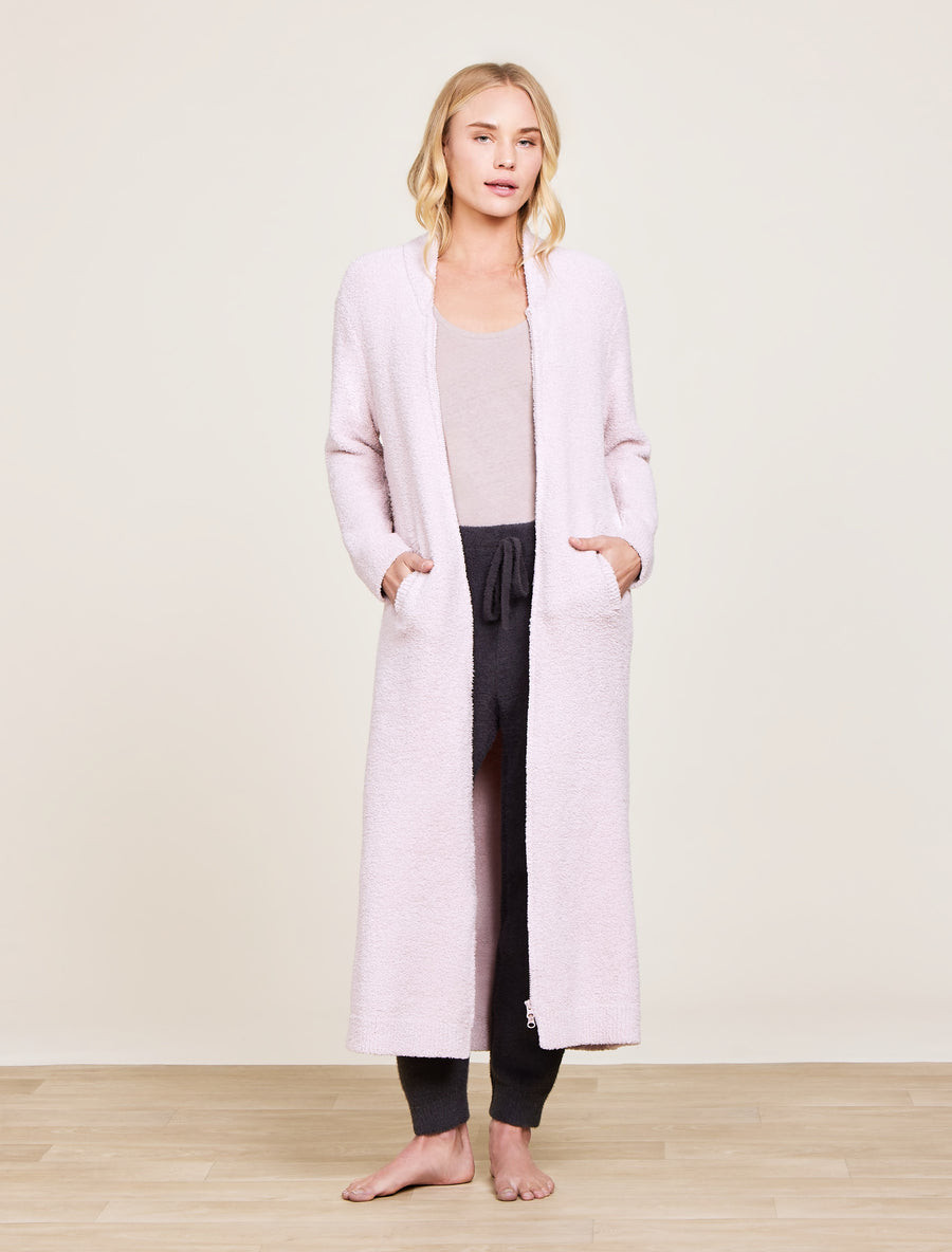 CozyChic\u00ae Full Zip V-neck Lounger | Barefoot Dreams