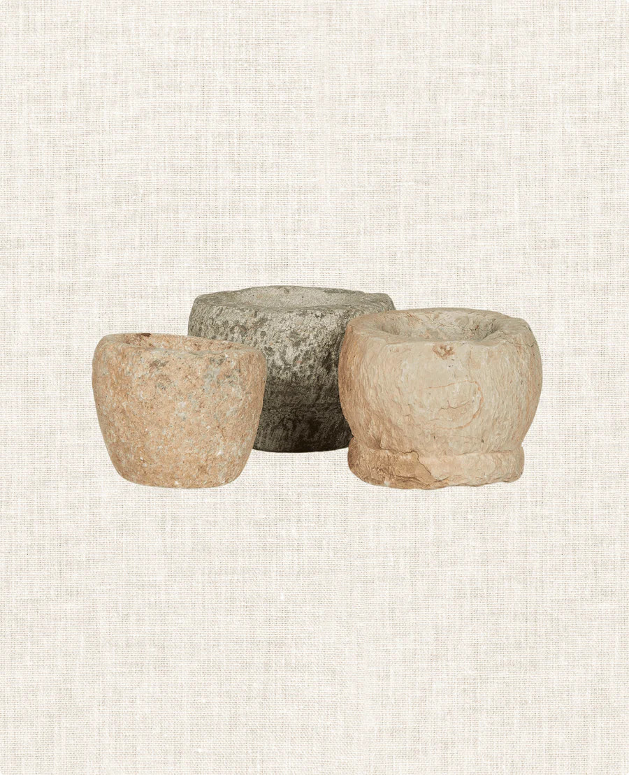 Vintage Stone Mortar from China | Olive Ateliers