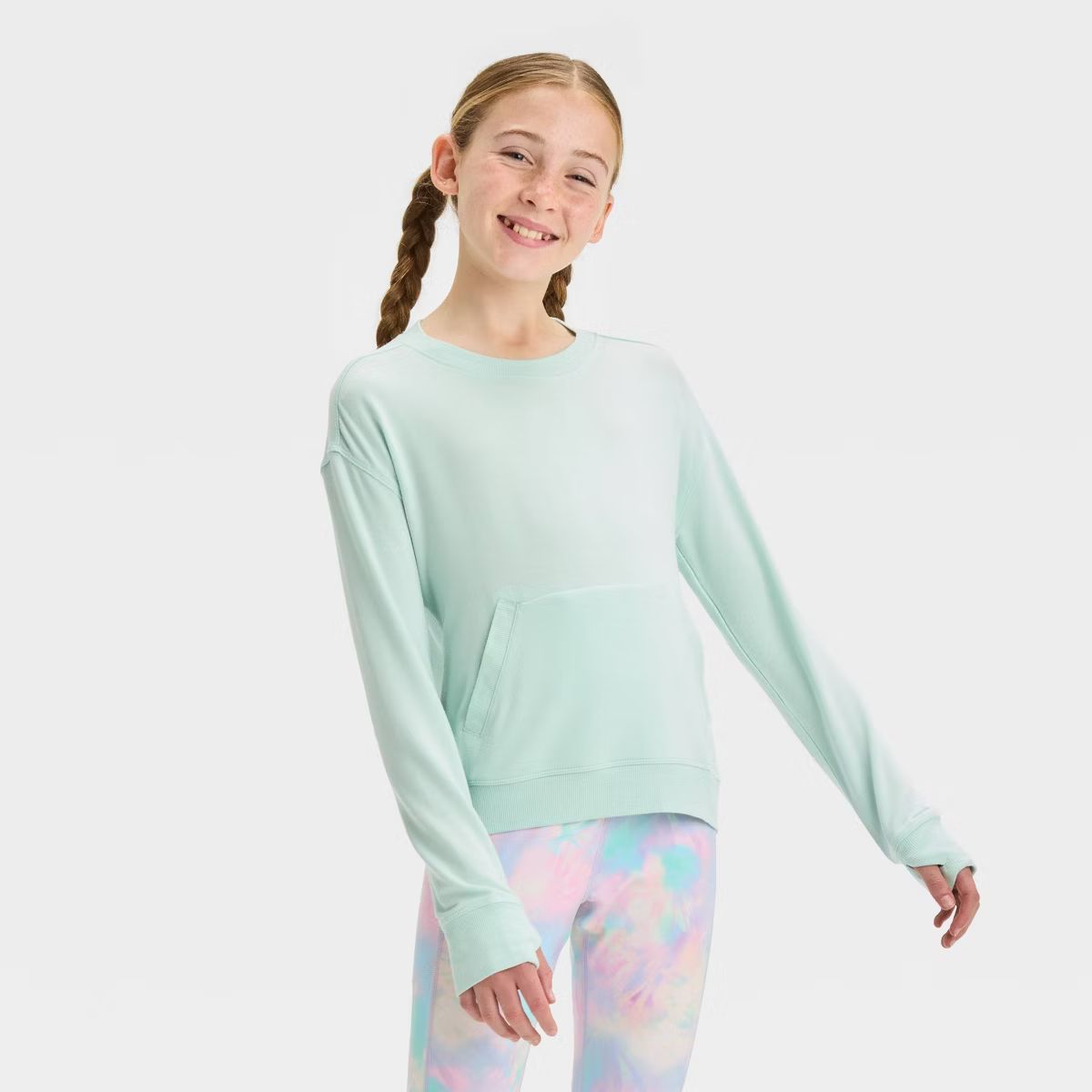 Girls' Cozy Soft Crewneck Sweatshirt - All In Motion™ | Target