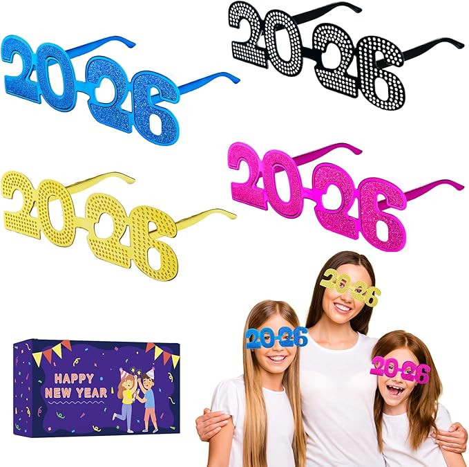 2026 New Years Eve Glasses - 4-8-16 PCS, Happy New Year Party Supplies Favors Decorations Gifts, ... | Amazon (US)