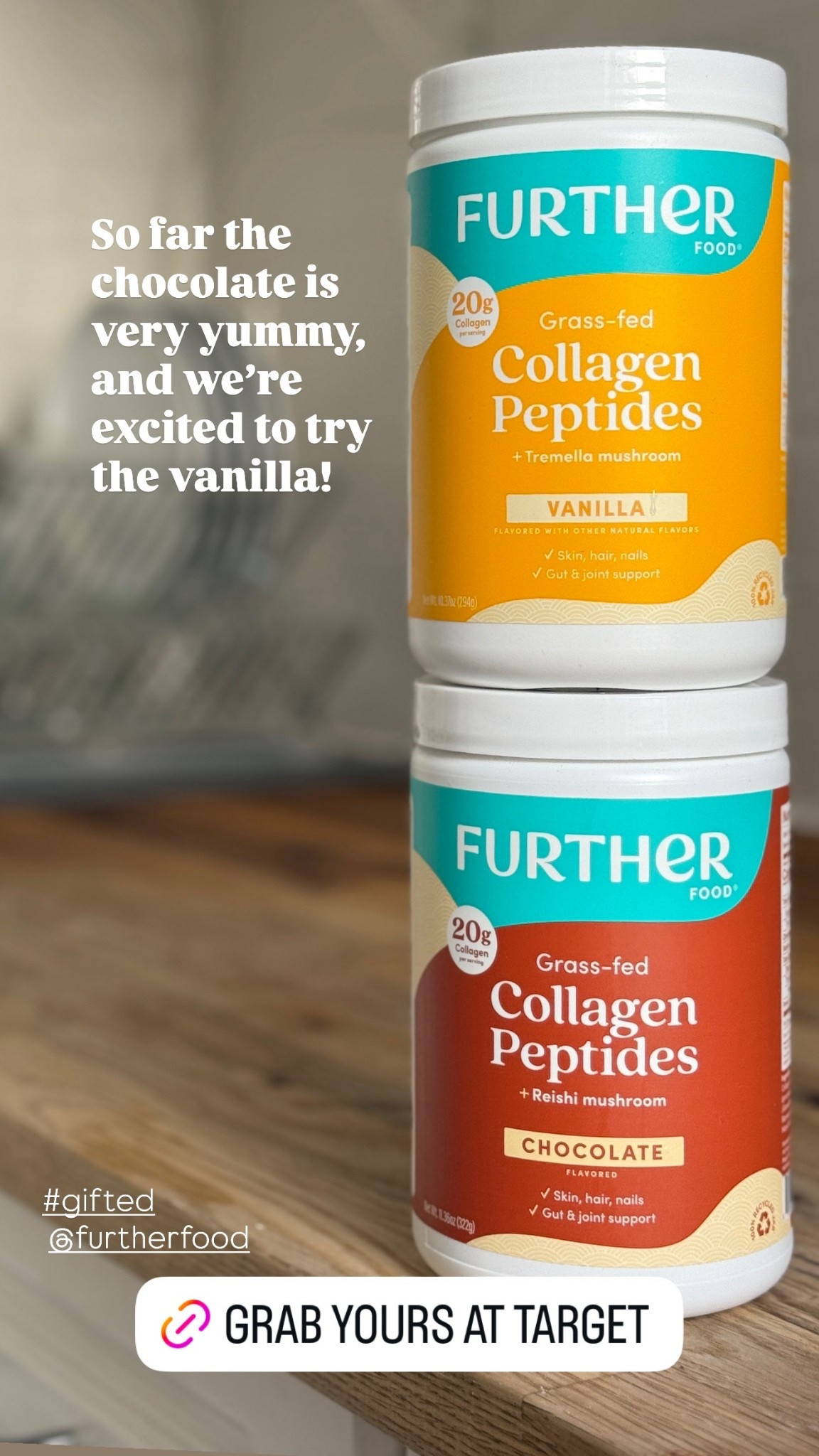 Collagen peptides in chocolate and vanilla 😋

#LTKBeauty #LTKHome #LTKActive