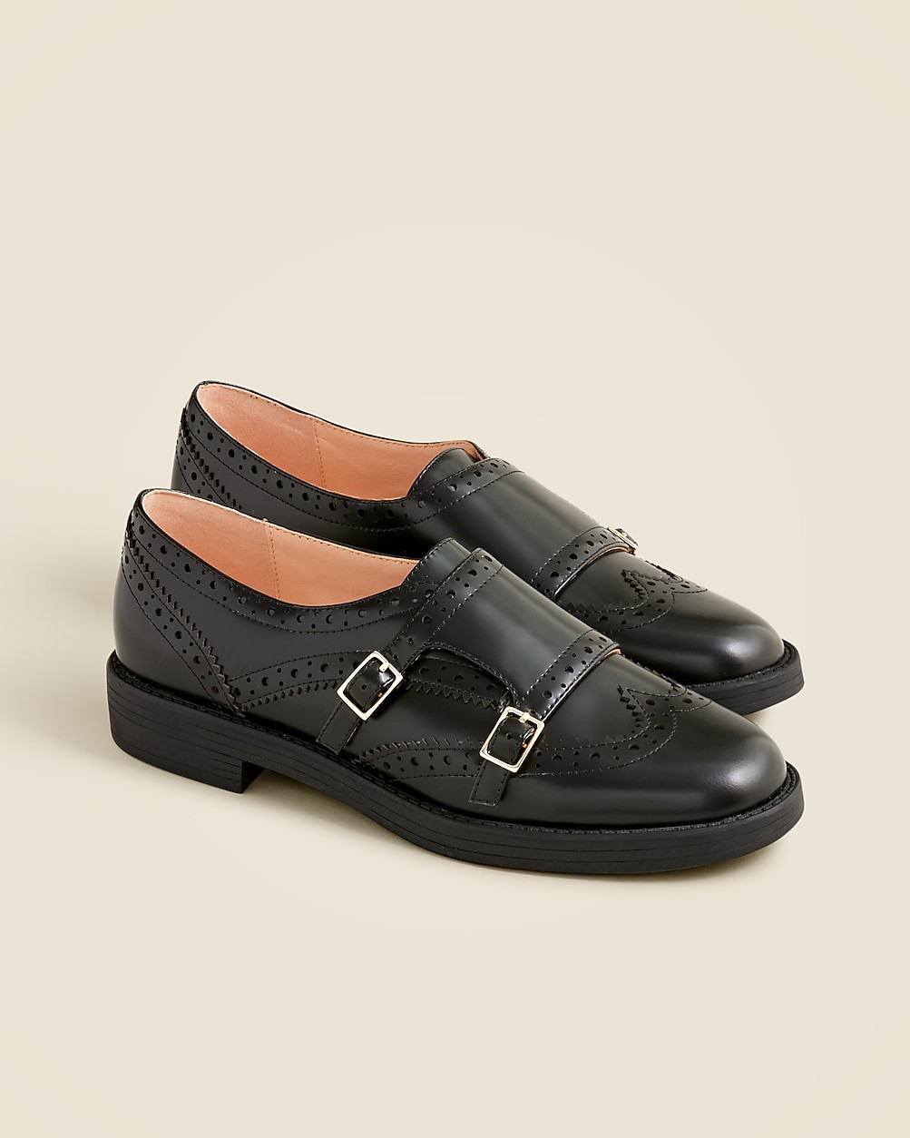 Monk-strap shoes in leather | J. Crew US