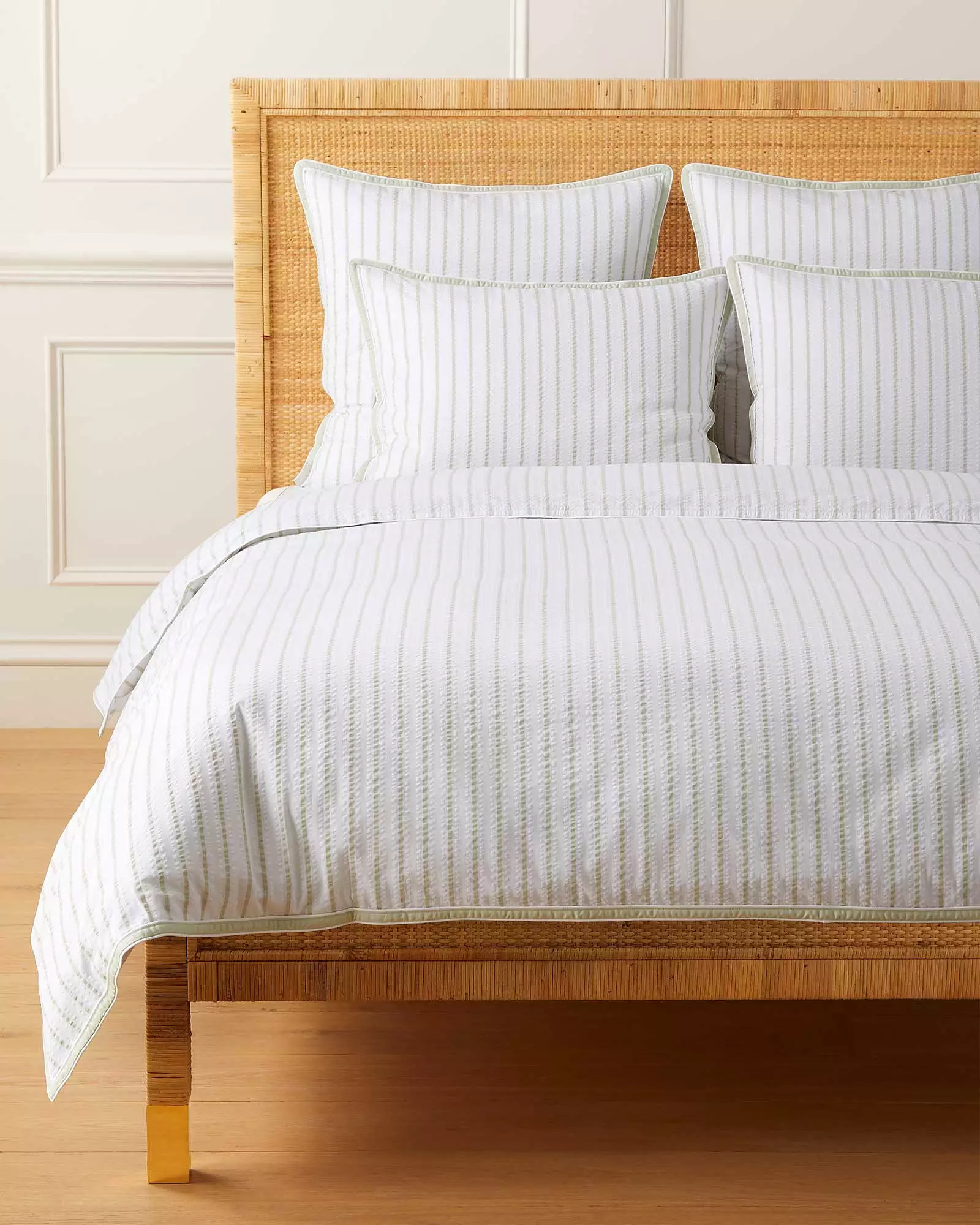 Gramercy Seersucker Duvet – Full/Queen - Hydrangea | Serena & Lily | Serena and Lily