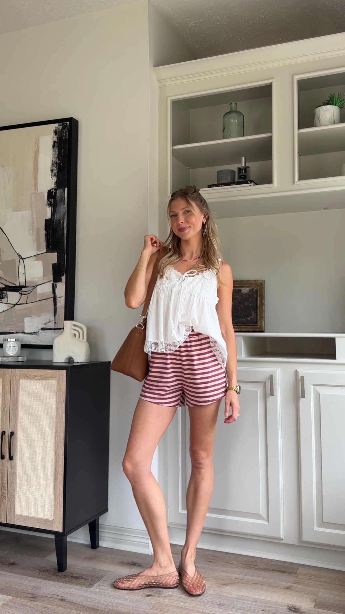 Summer capsule outfit | S in tank, S shorts (part of a set!)  

 #LTKootd #LTKmomlife