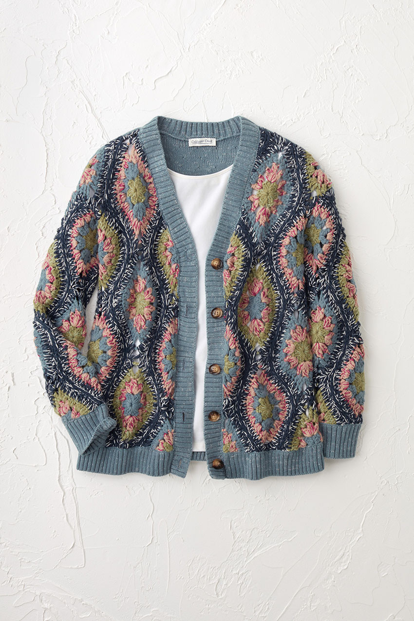 New Roads Crochet Cardigan | Coldwater Creek
