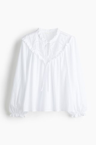 Broderie anglaise-detail blouse | H&M (UK, MY, IN, SG, PH, TW, HK)