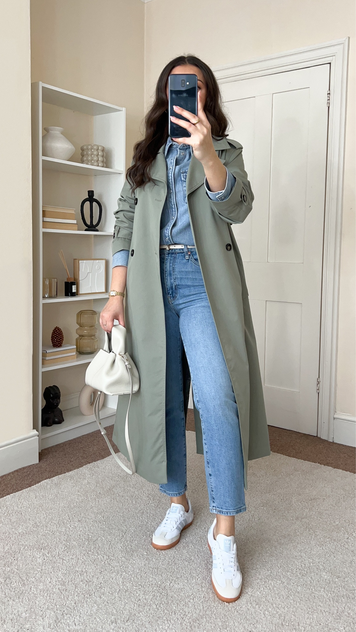 Smart & casual everyday Spring outfit. Double denim outfit. Denim shirt is from H&M, wearing size S. Jeans are from Mango, wearing size UK12. Trench coat is from Mango, wearing size S.

#LTKfindsunder100 #LTKstyletip #LTKeurope
