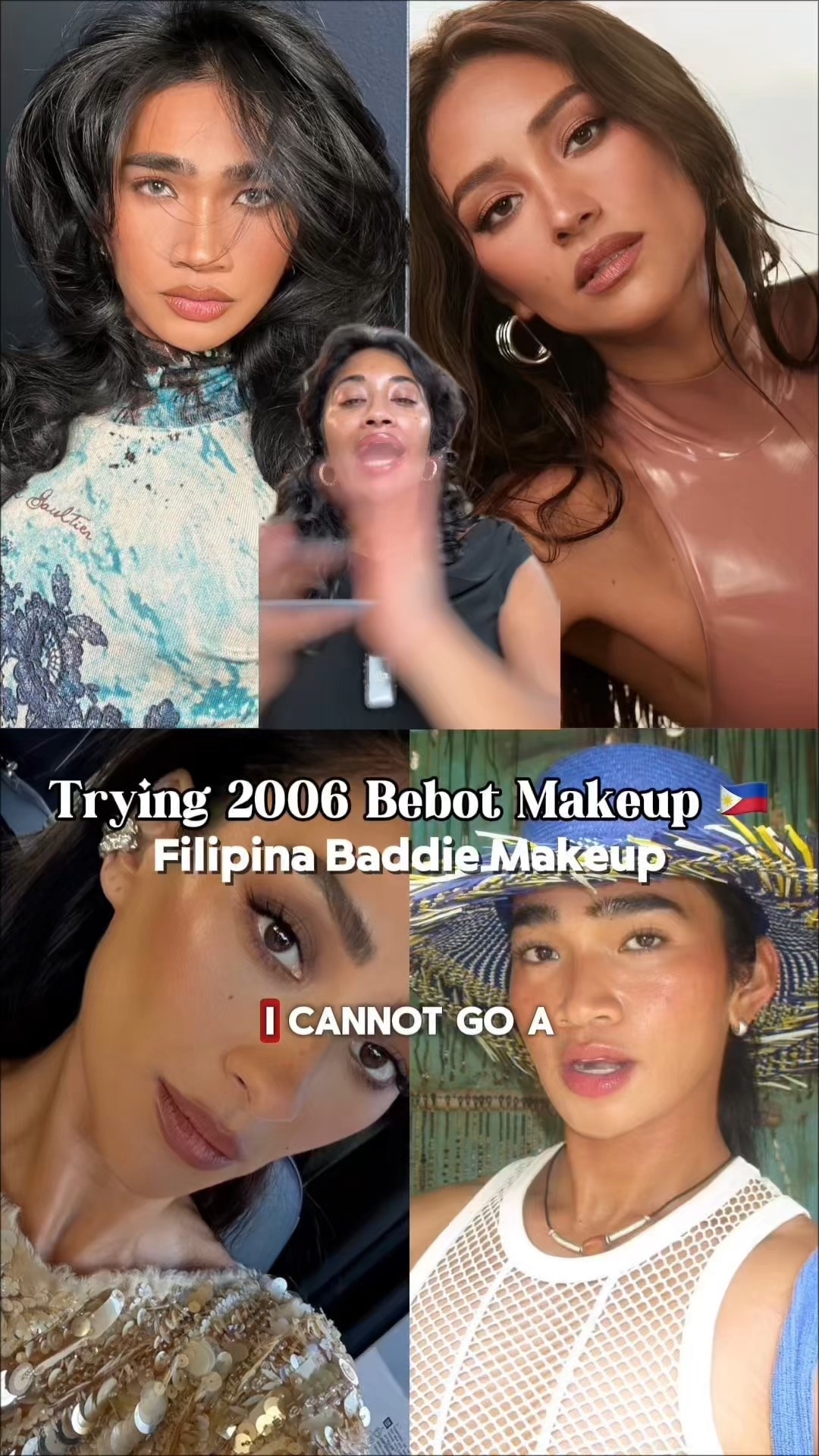 Trying HISTORICALLY ACCURATE Bebo makeup (Filipina baddie makeup) 🇵🇭since so many ppl think I look like @shaymitchell and @bretmanrock 🤭 IB: @bellerodolfo