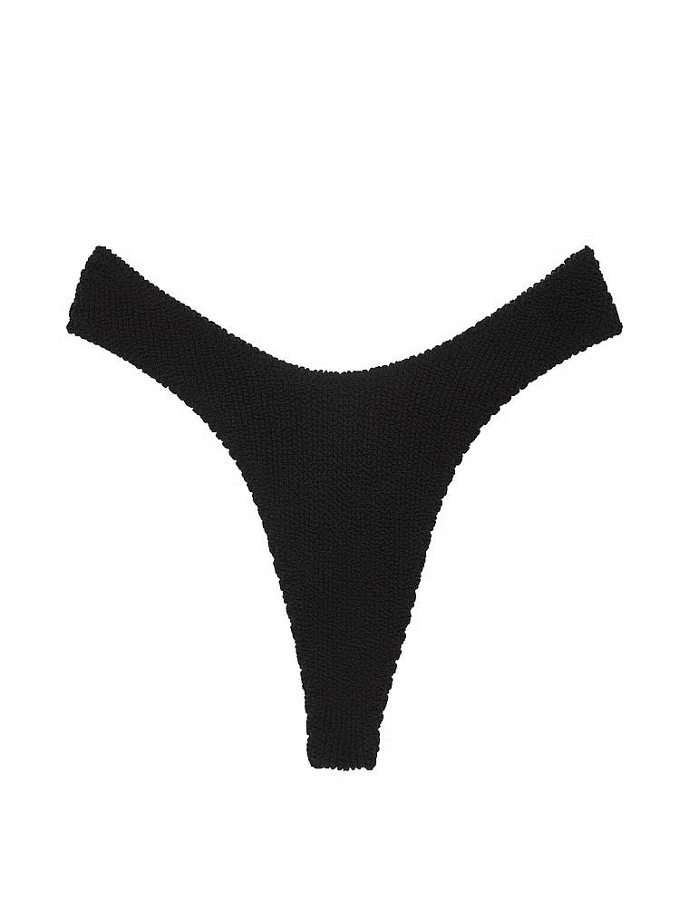 Buy Crinkle Thong Bikini Bottom, Black - Order Bikini Bottom online - Victoria's Secret | Victoria's Secret (US / CA )