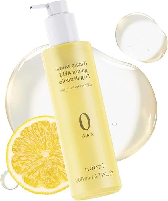 NOONI Korean Cleansing Oil - Snow Aqua 0 LHA Toning Cleansing Oil | Makeup Blackhead Remover, Por... | Amazon (US)