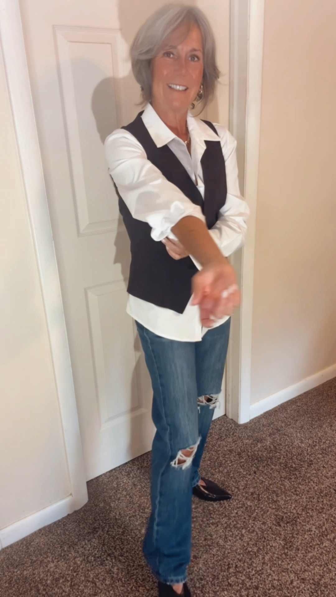 When you don’t want to give up your favorite vest transition it to fall! Just add a button down and some kitten heels and you’re ready to go!  

#LTKSeasonal #LTKStyleTip #LTKOver40