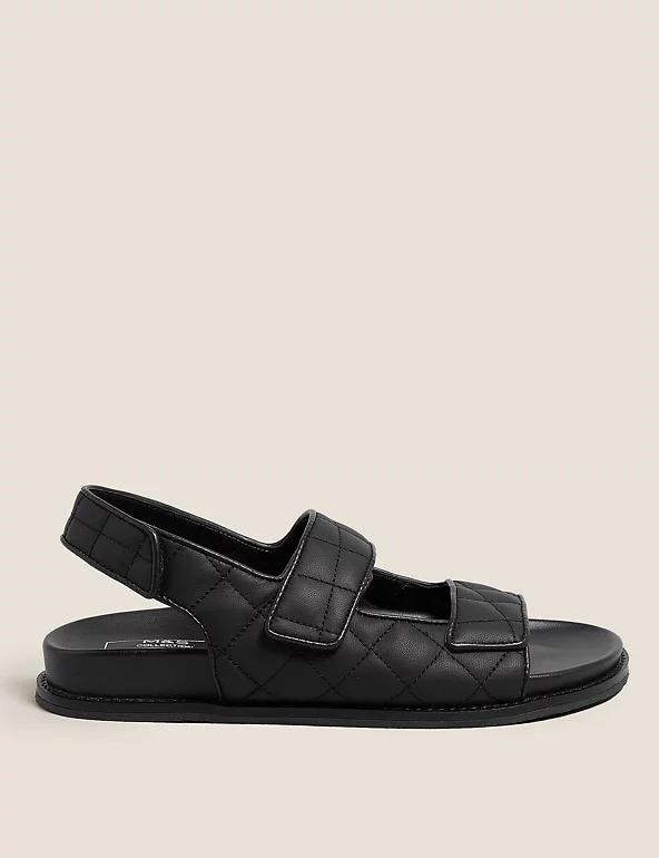 Leather Quilted Footbed Sandals | M&S Collection | M&S | Marks & Spencer (UK)