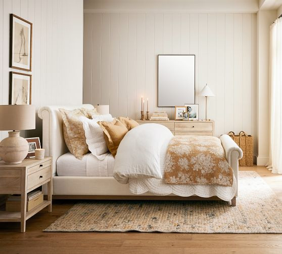 Juliette Toile Handcrafted Reversible Pick-Stitch Quilt | Pottery Barn (US)