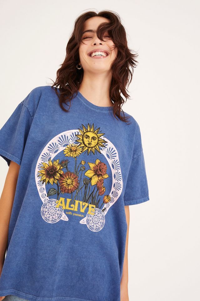 Alive With Passion Overdyed T-Shirt Dress | Urban Outfitters (US and RoW)
