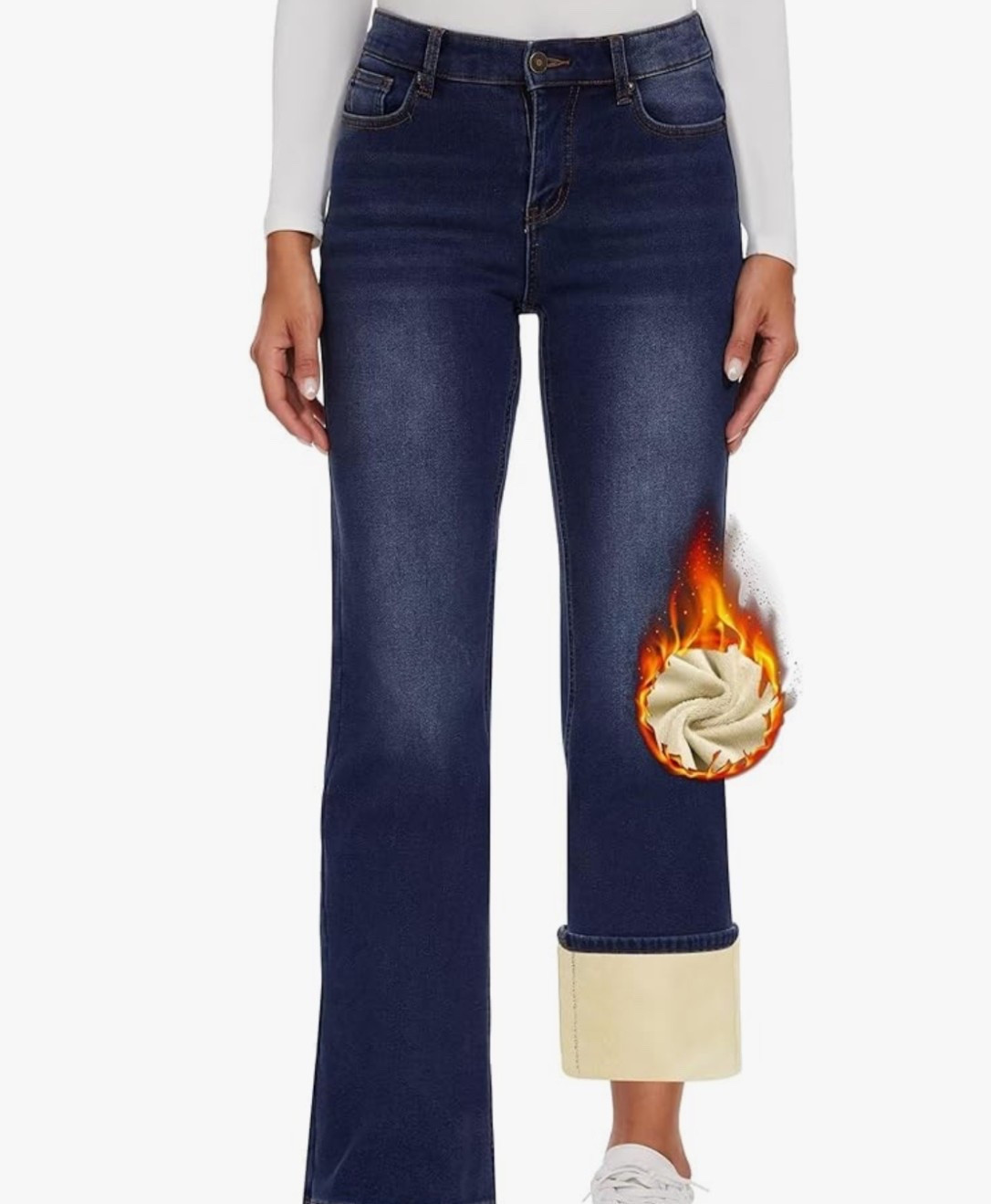 Warm jeans for cold weather . Jeans with fleece  linning

#LTKmomlife #LTKMidsize #LTKSeasonal