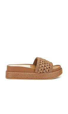 Dolce Vita Sidona Sandal in Brown Raffia from Revolve.com | Revolve Clothing (Global)
