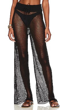 WeWoreWhat Crochet Drawcord Pant in Black from Revolve.com | Revolve Clothing (Global)