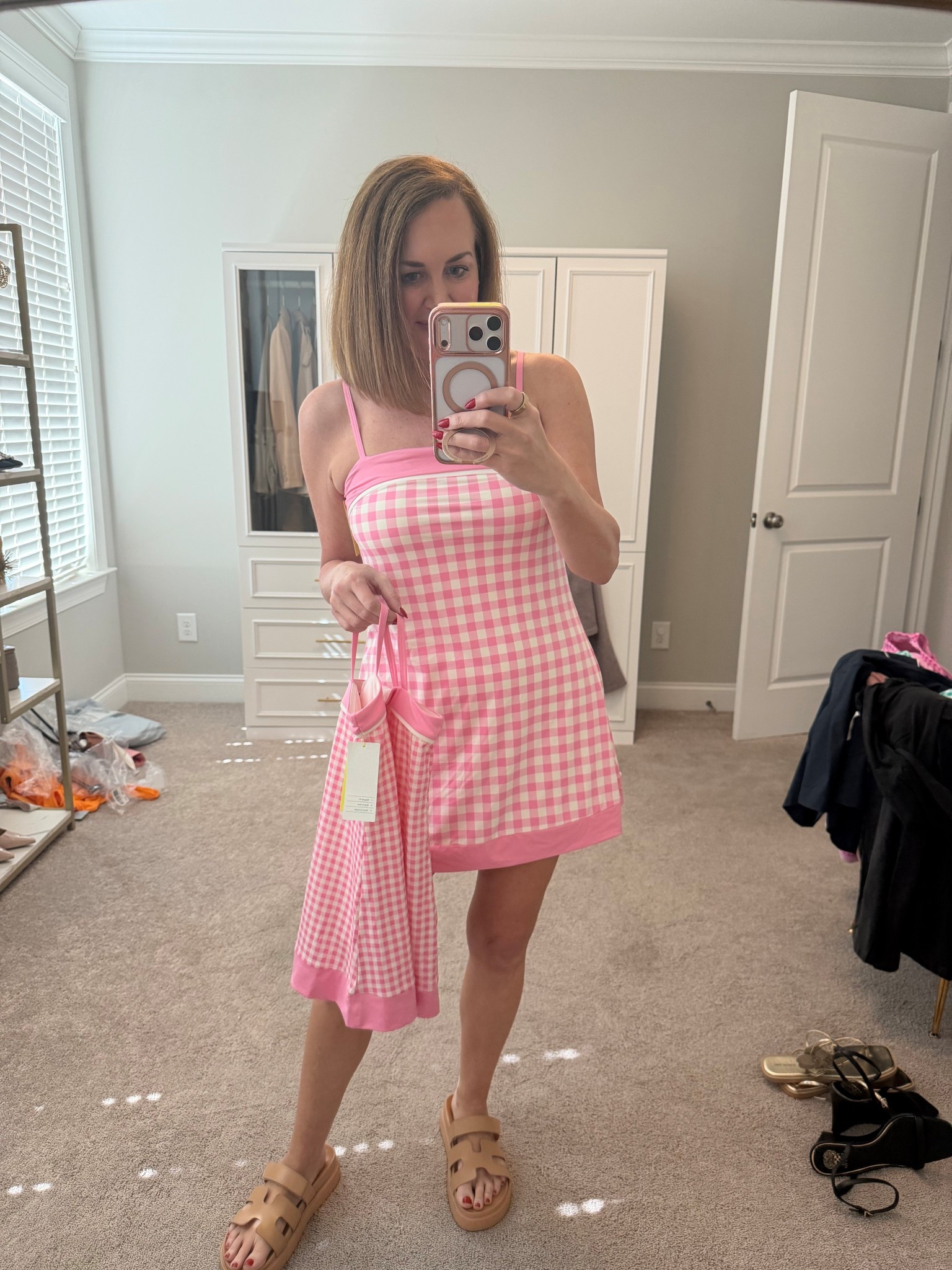 Pink gingham athletic dress
Mommy and me athletic dress
Size small


#LTKActive #LTKOver40 #LTKKids