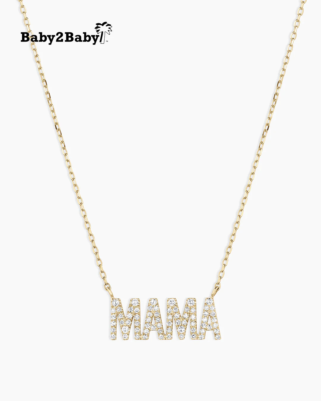 Diamond Pavé Mama Necklace | Gorjana