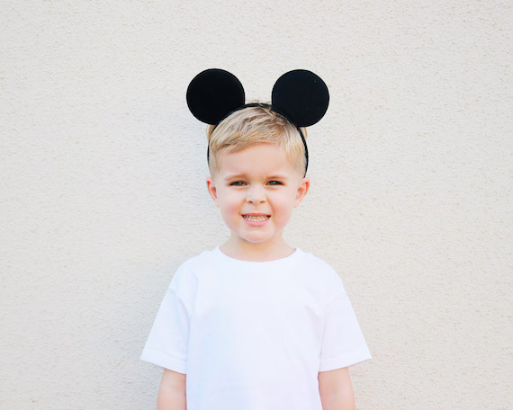 Mouse Ears  Kids Boy Mouse Ear Headband  Black Felt Mouse | Etsy | Etsy (US)