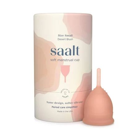 Saalt Soft Menstrual Cup - Super Soft and Flexible - Best Sensitive Cup - Wear for 12 Hours - Made i | Walmart (US)
