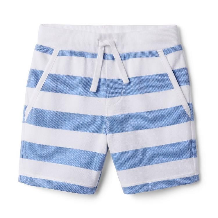 Striped Pique Pull-On Short | Janie and Jack