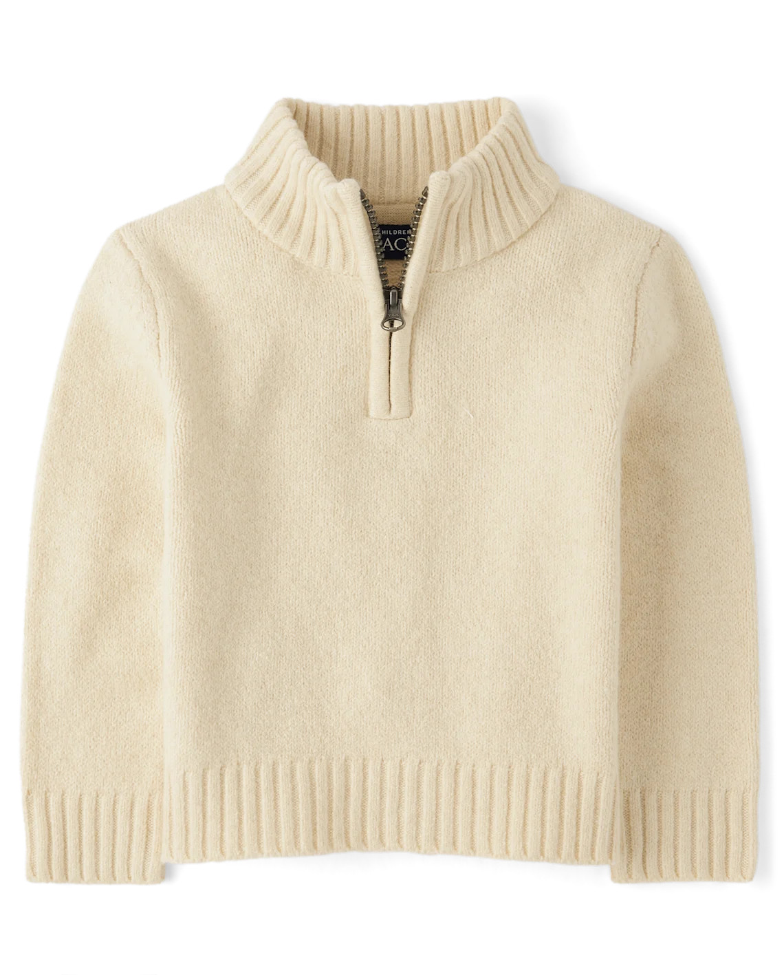 Baby And Toddler Boys Half Zip Sweater - brown | The Children's Place