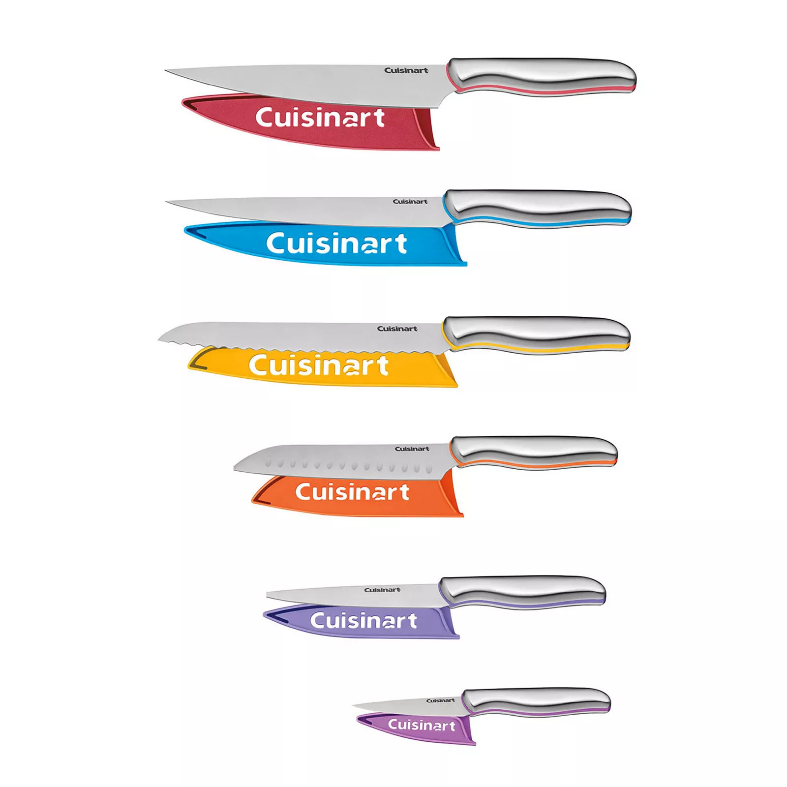 Cuisinart® 12-pc. Color Band Knife Set with Blade Guards | Kohl's