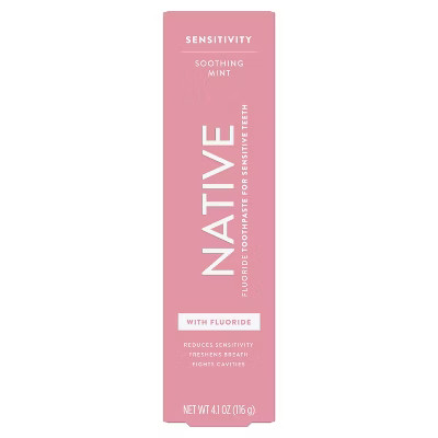 Native Sensitive Fluoride Natural Toothpaste - 4.1oz | Target