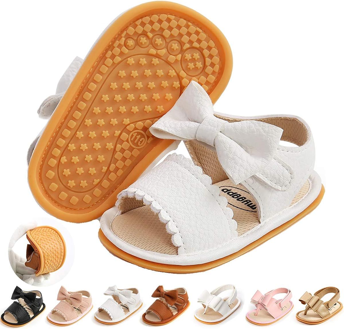 Ohwawadi Infant Baby Boys Girls Sandals, Soft Non-Slip Rubber Sole Summer Toddler Baby Walking Sh... | Amazon (US)