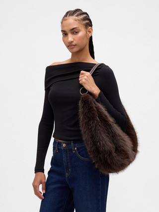Faux Fur Slouchy Bag | Gap (US)