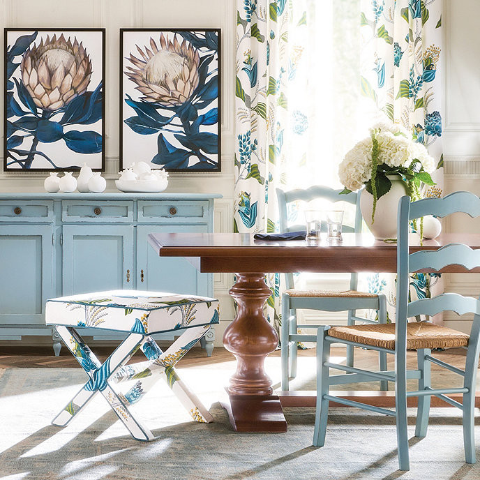 Casa Florentina Tarvine Double Pedestal Extension Dining Table - Custom | Ballard Designs, Inc.