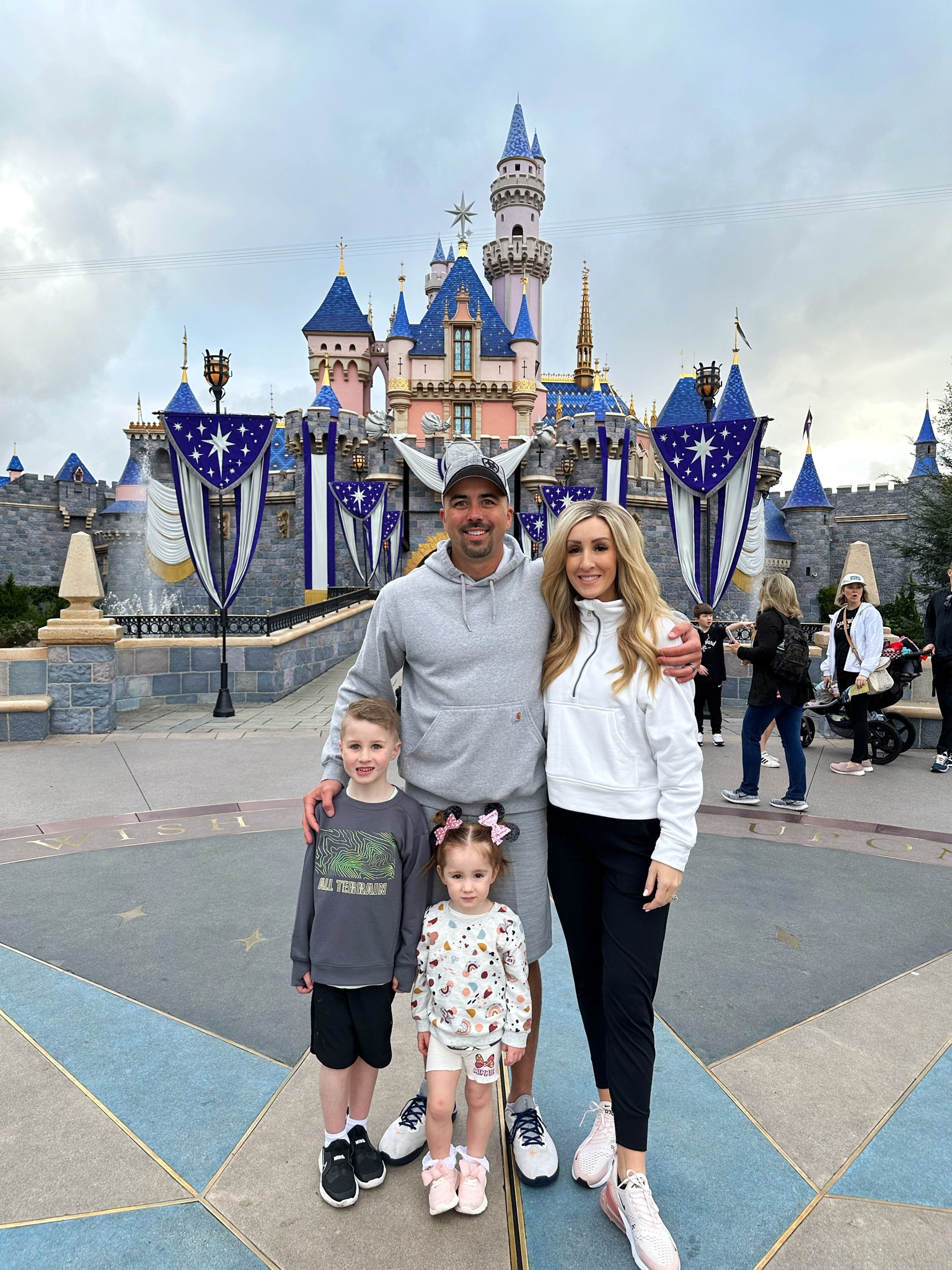 Our first Disneyland adventure! Linking our fits. It was a little chilly but we stripped down as the day went on. Disney outfits. Disneyland mom look. Kids Disneyland  

#LTKkids #LTKstyletip #LTKfit