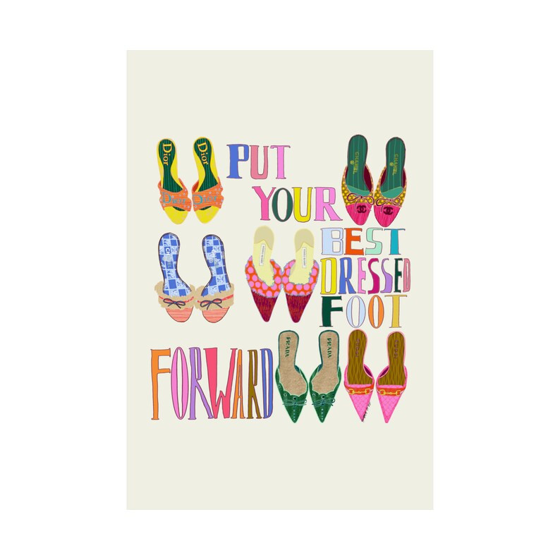 Best Dressed Foot Art Print - Etsy | Etsy (US)