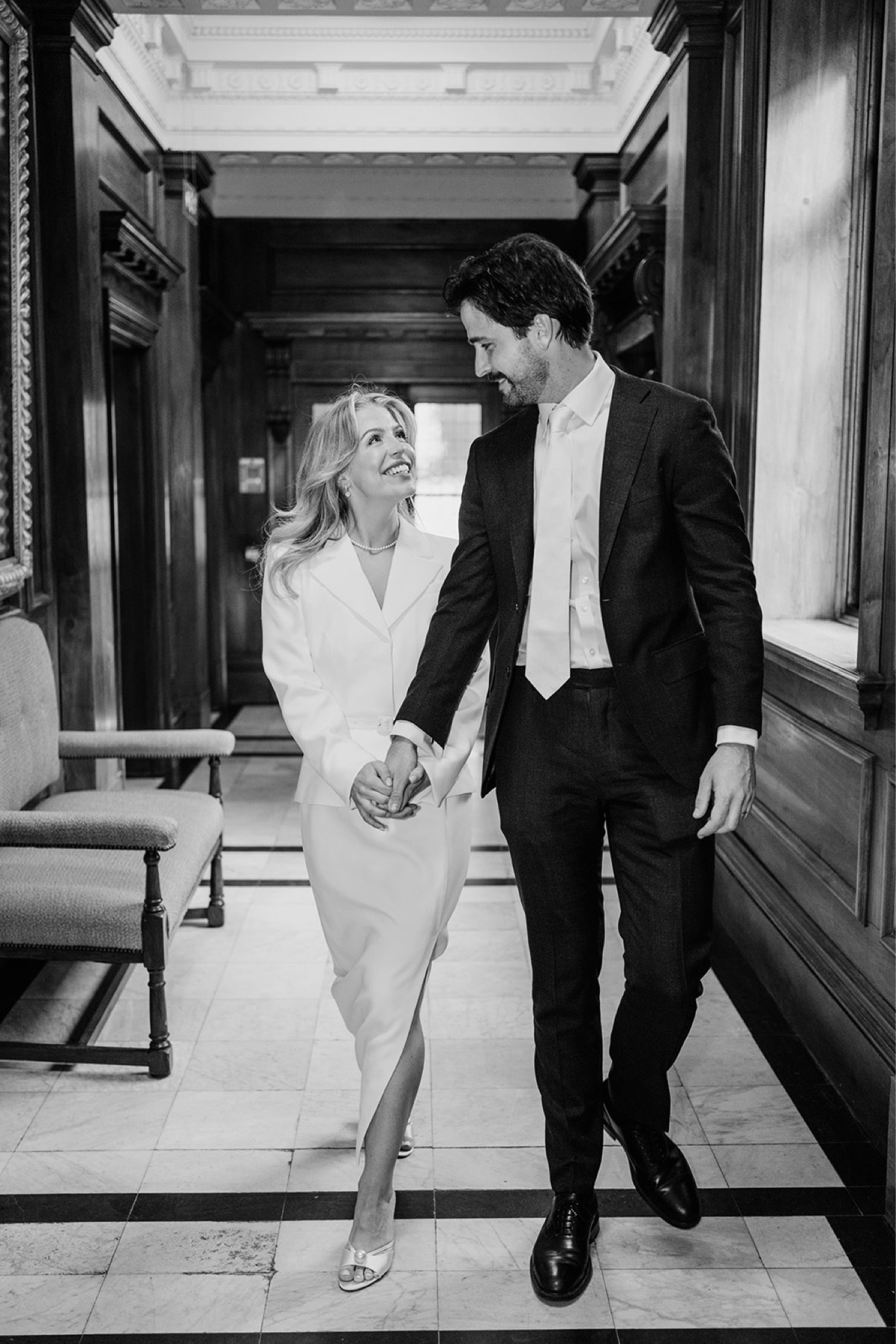 Town hall, civil wedding suit. The most perfect skirt white suite for the most perfect London wedding day! I particularly loved the belt and the little slit, making it feel more modern. Sharing similar as this is sold out

#LTKuk #LTKpetite #LTKwedding