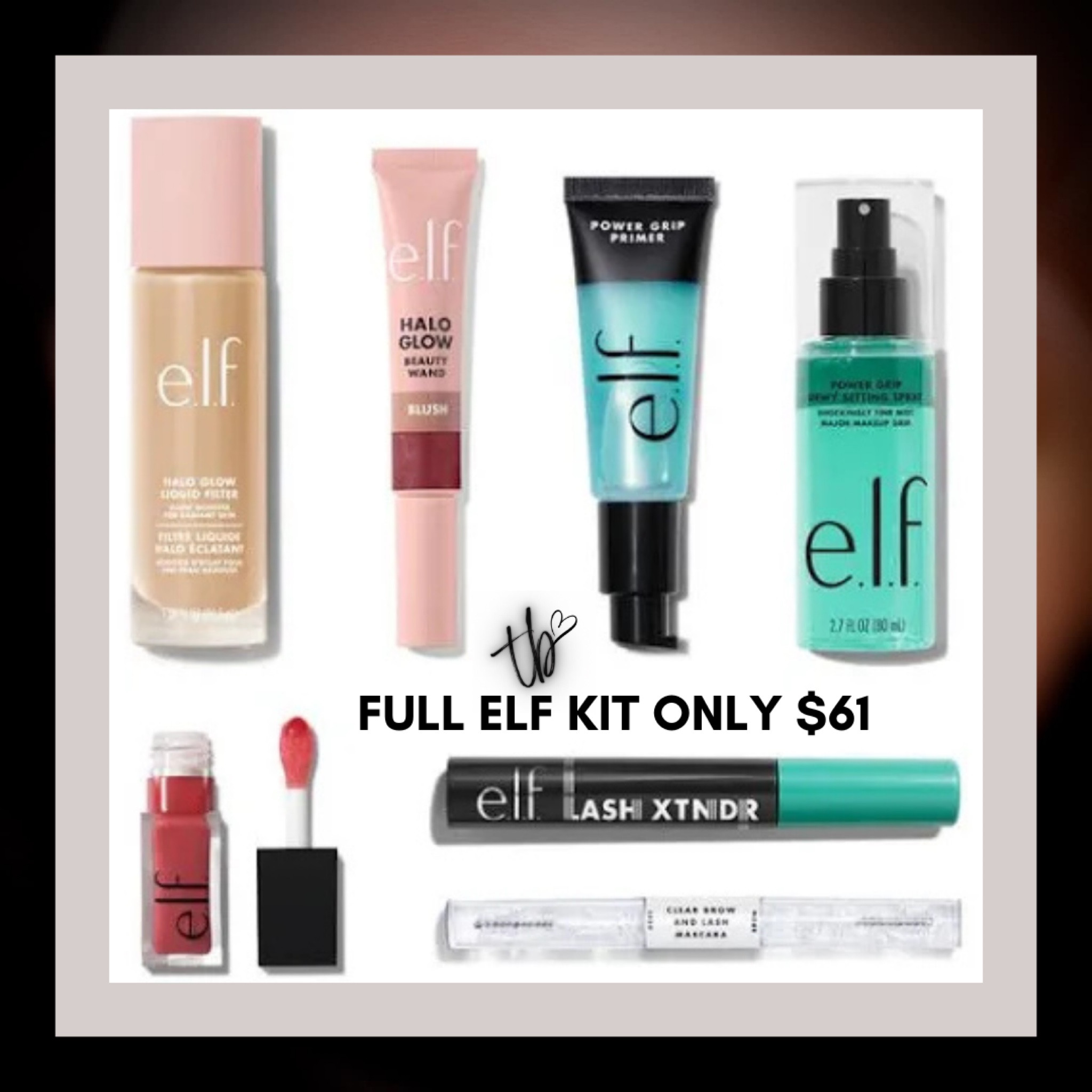 e.l.f. Rush week glow up kit is only $61! Grab all of your e.l.f. Favorites all in one kid. Grip primer, halo glow, halos glow blush or bronzing wand, power grip setting spray, lip oil, lash extender, and brow gel / mascara. This would make the perfect gift set for any preteen or teen girl that loves makeup! Or treat yourself! #holidaygiftideasforher #amazon #amazonbeauty #elfcosmetics #holidaymakeupgiftsets #giftideasforher #teengifts #preteengifts 

#LTKHoliday #LTKGiftGuide #LTKBeauty