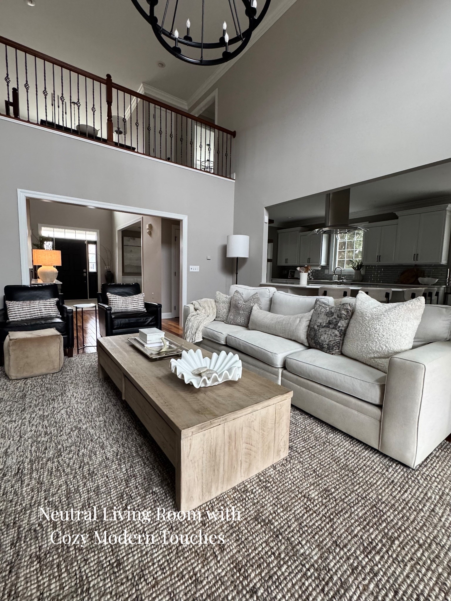 Soft neutrals, layered textures, and timeless pieces make this living room feel calm, cozy, and effortlessly put together. I love mixing warm wood tones with plush upholstery to keep the space inviting but elevated.

Hashtags:
#LTKhome
#LTKlivingroom
#NeutralHome
#ModernTraditional
#CozyHomeStyle
#LivingRoomInspo
#NeutralDecor
#HomeDetails
#LayeredTextures
#TimelessStyle

#LTKHome
