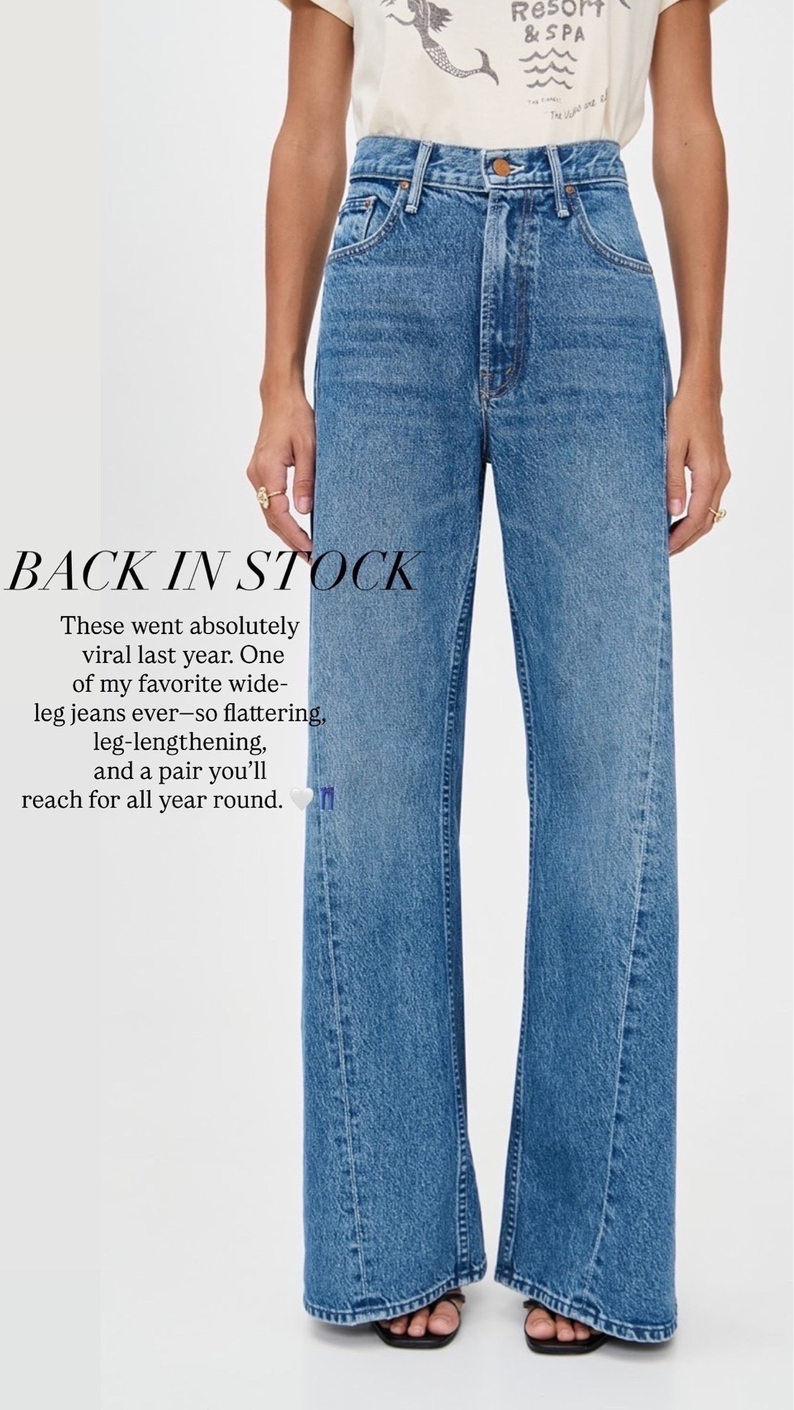 One of my favorite pairs of wide leg jeans from mother! I suggest sizing down one size! I'm 5'7 wearing size 25

#LTKSeasonal #LTKOver40