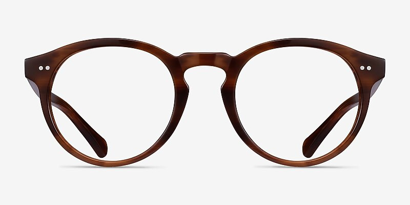 Theory Round Cognac Full Rim Eyeglasses | Eyebuydirect | EyeBuyDirect.com