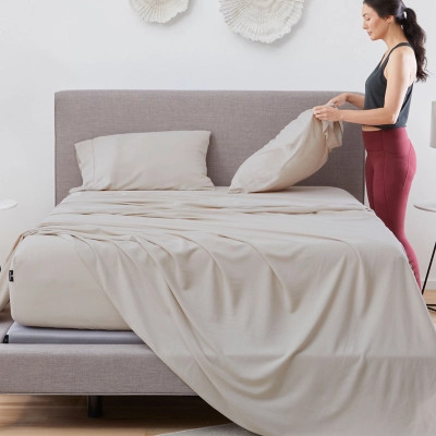 BEDGEAR Hyper-Linen Queen Sheet Set, Medium Beige | Ashley Homestore