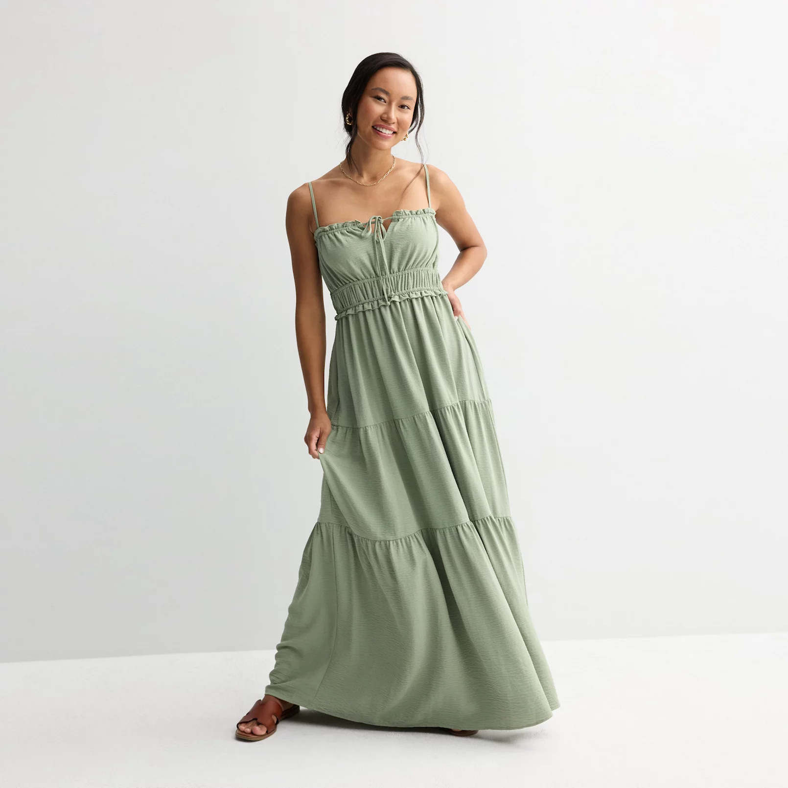 Juniors' Mary & Mo Airflow Tiered Maxi Dress | Kohl's