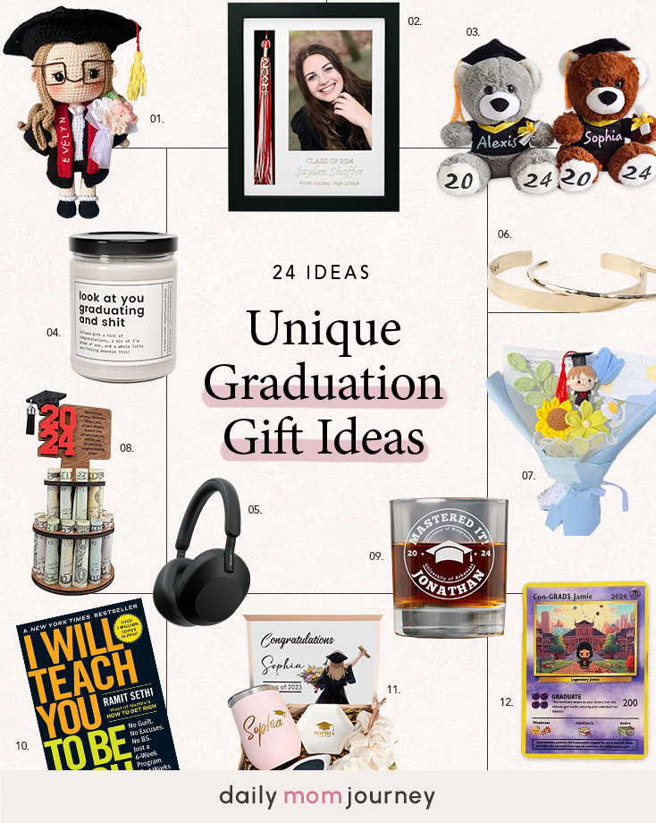 The best gifts for the grad in your life! 🎓🎁 From practical presents to sentimental keepsakes, these graduation gift ideas will make their big day even more special. What’s your go-to graduation gift? 🎉💙 See all 24+ ideas here 👉 https://dailymomjourney.com/graduation-gift-ideas/ #GradGifts #GiftIdeas #CelebrateSuccess 

 #LTKParties #LTKFamily